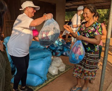 March 2020- Laos - distribution of rice and clothes